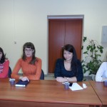 Менеджеры компании "Мир Окон"на семинаре. Слева направо: Татьяна, Вера, Юлия, Юлия